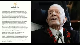 Some trolls falsely suggest that former US president Jimmy Carter has died, and accuse his wife of being a villain.