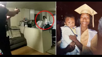 Cop shoots woman in the face with boiling water after she asks for assistance.