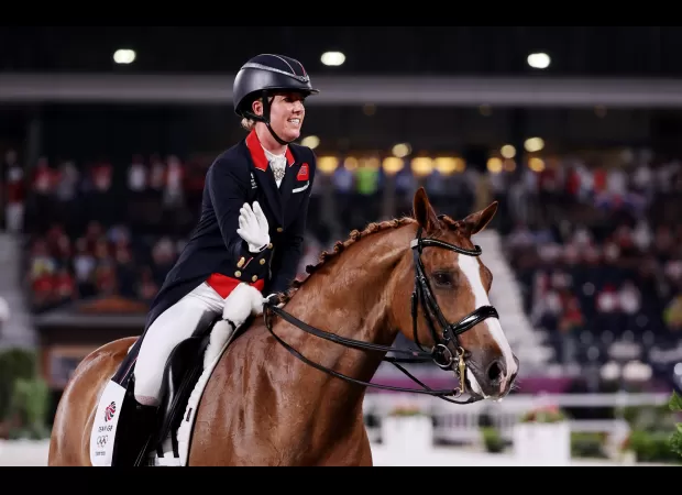 Video of Charlotte Dujardin striking horse caused her to withdraw from Olympics.