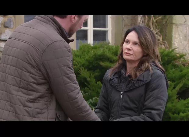 Emmerdale couple breaks up, leaving them both heartbroken.