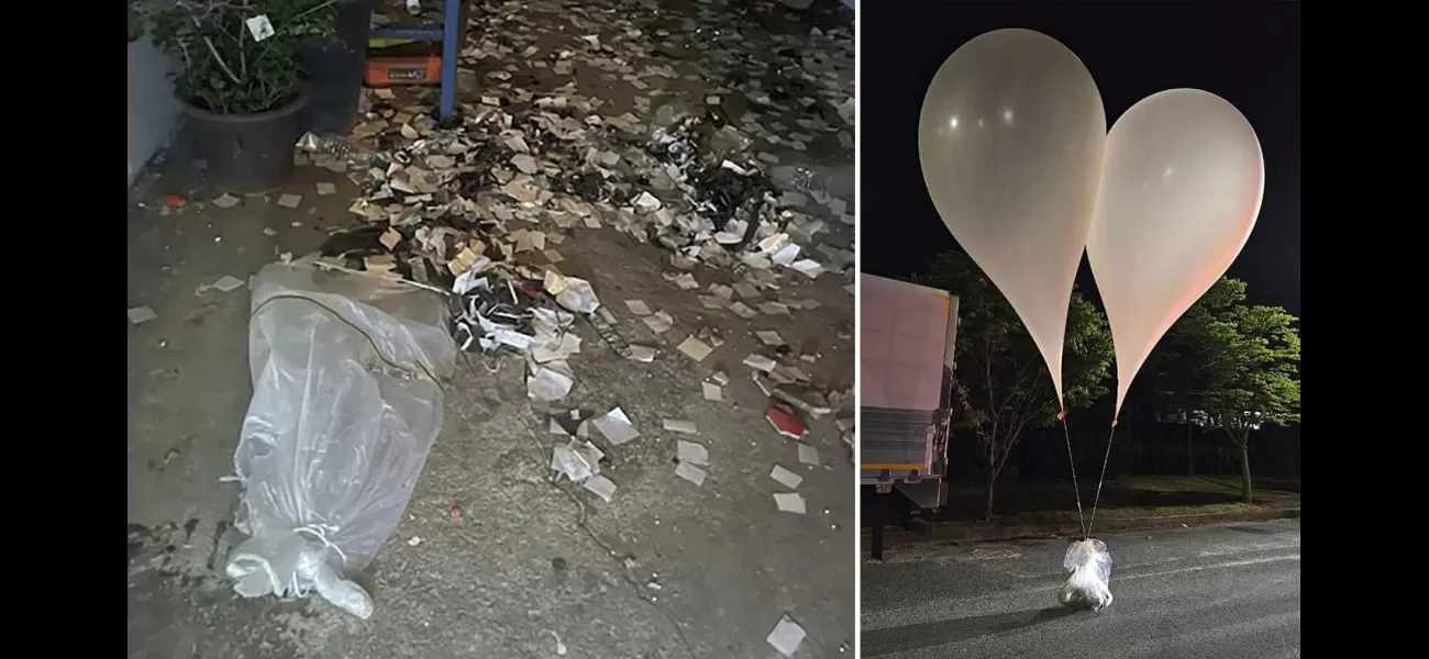 North Korea is sending balloons with garbage across the border into South Korea once more.
