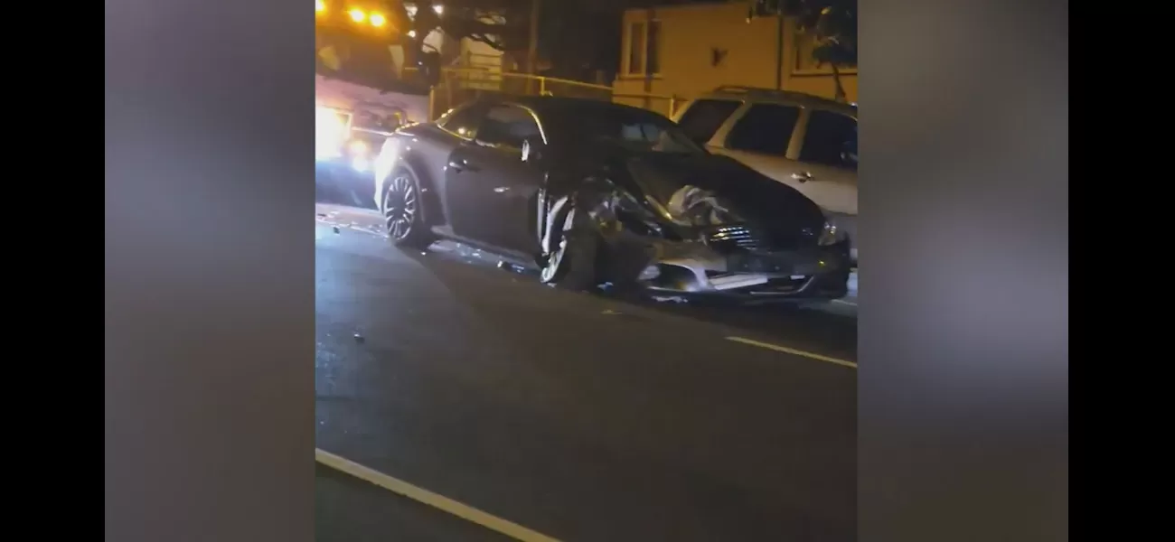 Family in car accident with a possible stolen vehicle.