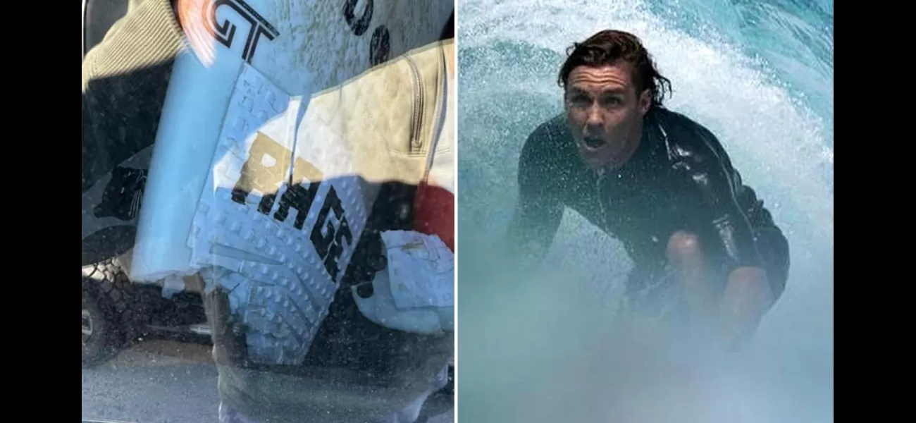 A surfer's leg was found on the shore of New South Wales after being attacked by a great white shark.
