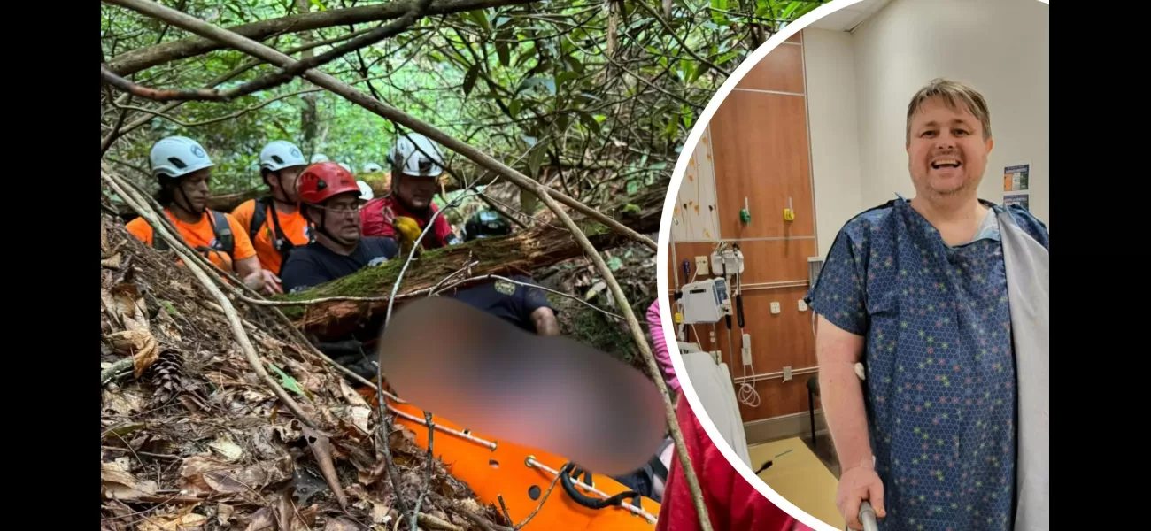 A hiker survives two weeks without food and water despite diminishing hope.