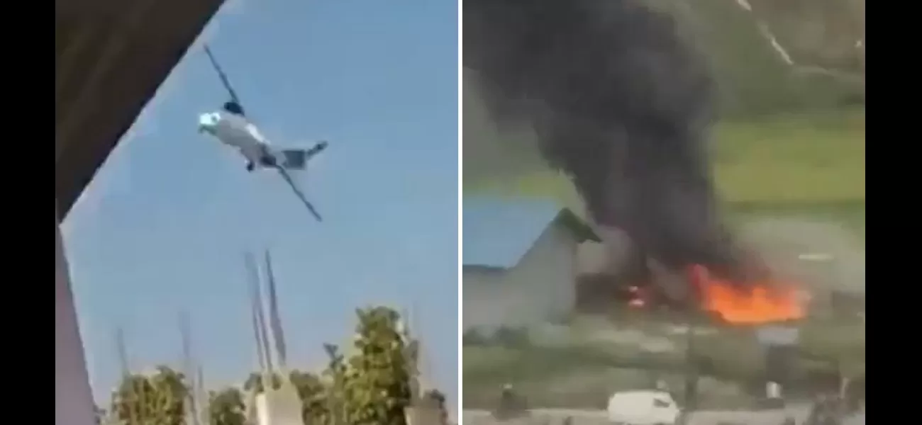 Aircraft disaster during departure, igniting fire.