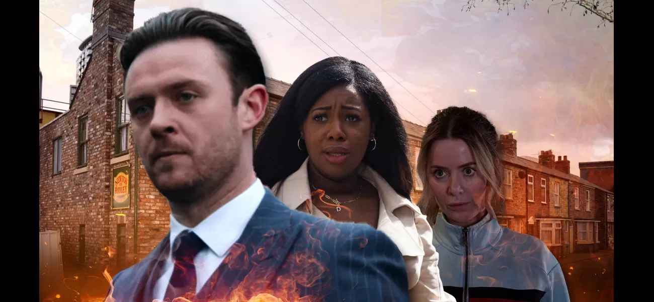 Dee-Dee exposes Joel as a fire destroys Coronation Street.