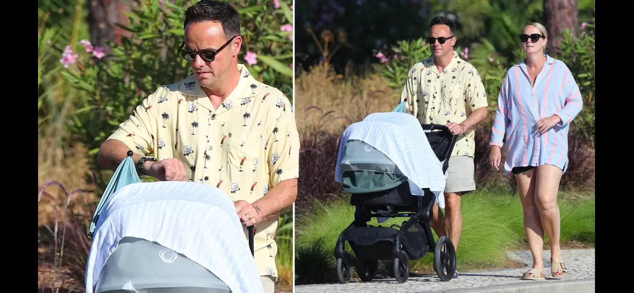 TV presenter Ant McPartlin and his wife Anne-Marie are taking their baby on their first vacation in Portugal.