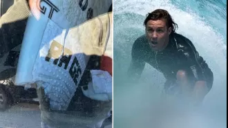 A surfer's leg was found on the shore of New South Wales after being attacked by a great white shark.