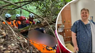 A hiker survives two weeks without food and water despite diminishing hope.