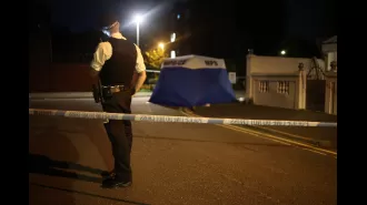 A 15-year-old boy was fatally stabbed near a school, and the attacker is currently at large.