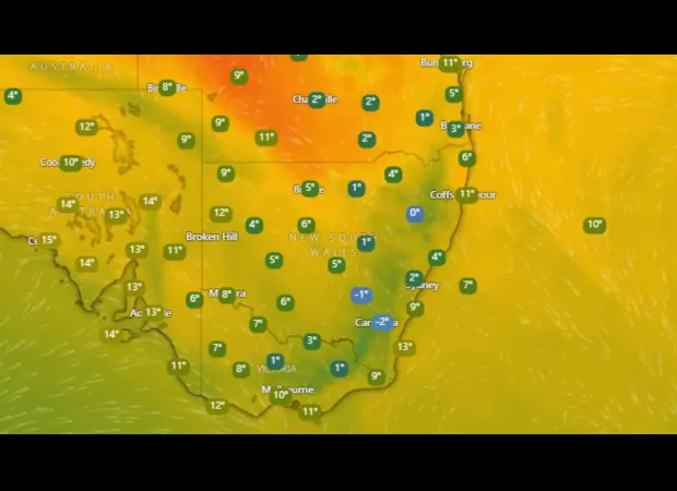 Surge of unseasonable heat spreads across several states.