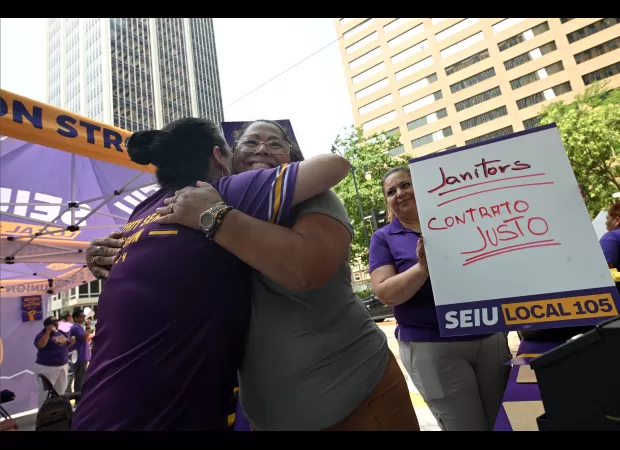 Janitors in Denver may strike if negotiations for their new contract do not succeed, as they have voted to approve a strike.