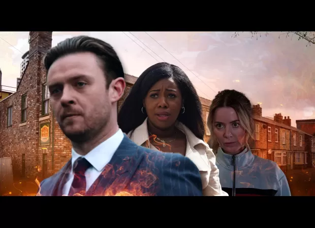 Dee-Dee exposes Joel as a fire destroys Coronation Street.