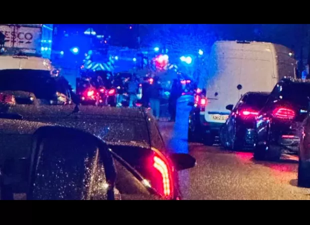 Three people killed in car crash after vehicle hits other car stopped at previous accident