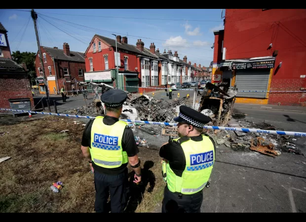 4 kids reunited with relatives after Leeds riots.