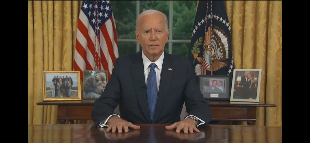 Biden dropped out of the election because he loves his country more.