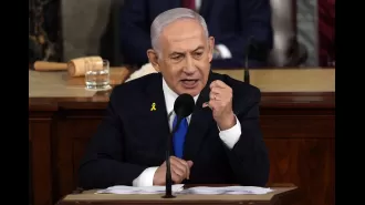 Israeli Prime Minister Netanyahu demands alliance with US in passionate address to Congress.