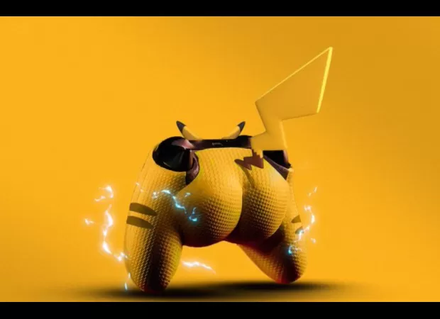 A fan changes Deadpool and Wolverine controllers into a Pikachu with a huge backside.