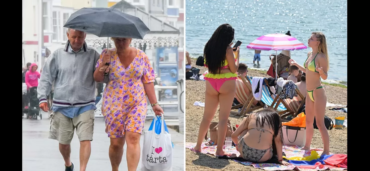 Rain will pass through the UK before London sees sunny skies for a warm weekend ahead.
