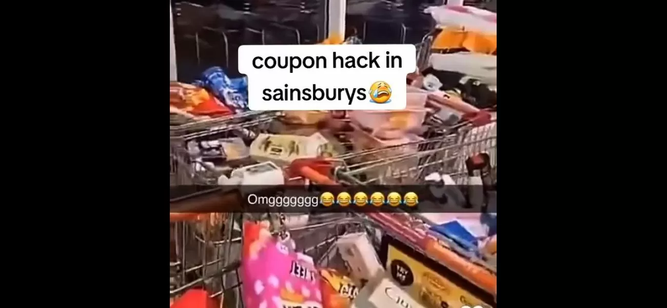 Sainbury's mistakenly offers free items due to a voucher glitch, causing chaos among shoppers.