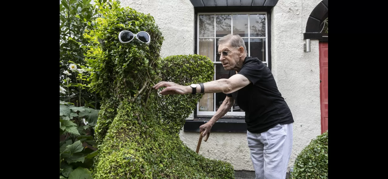 An elderly man has spent two decades trimming a bush to resemble a nude woman.