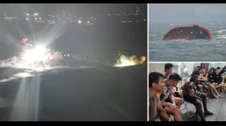 1. Enormous oil spill caused by capsized tanker carrying 1.4 million tonnes of fuel.