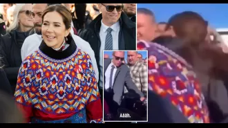 The Queen of Denmark was injured after being struck by an e-scooter while greeting fans.