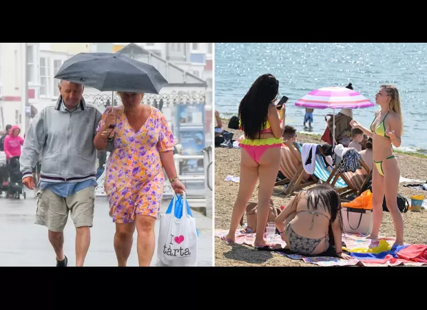 Rain will pass through the UK before London sees sunny skies for a warm weekend ahead.