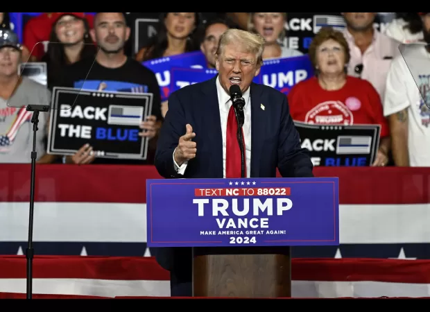 Trump keeps saying Kamala Harris' name wrong at his rally