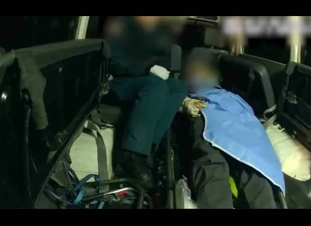 Couple and dog rescued after being stranded on mountain - amazing rescue.