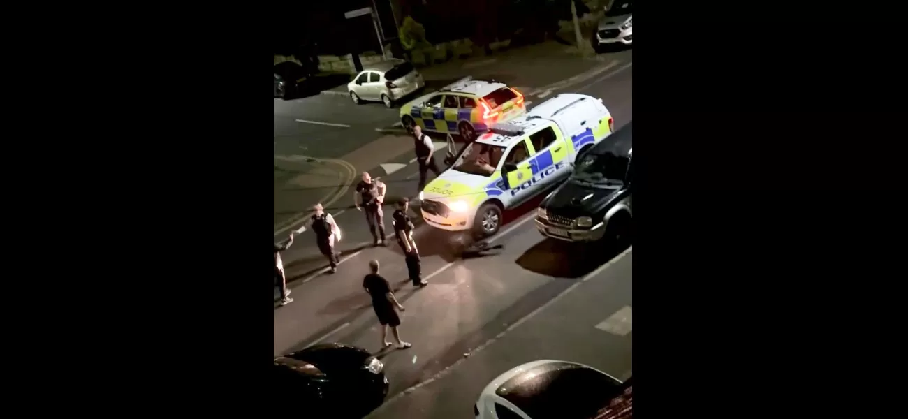 A police car colliding with a cow on the street is being investigated as a potential crime.