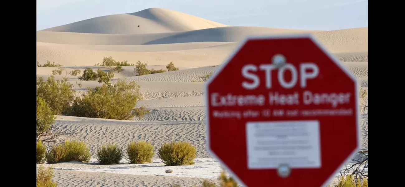 A tourist burned his feet and needed medical attention after walking on the scorching dunes of Death Valley.