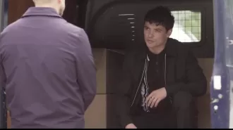 Hollyoaks character survives exploding van despite being believed to be indestructible.