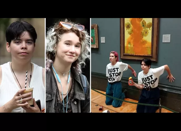 Oil activists face charges for vandalizing Van Gogh painting with soup.