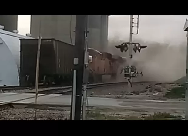 Young person purposely caused train accident to make video for YouTube.