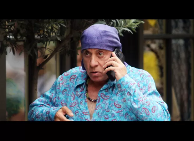 Legendary 1970s rocker, now 73, still looks incredibly youthful in racy blue attire.