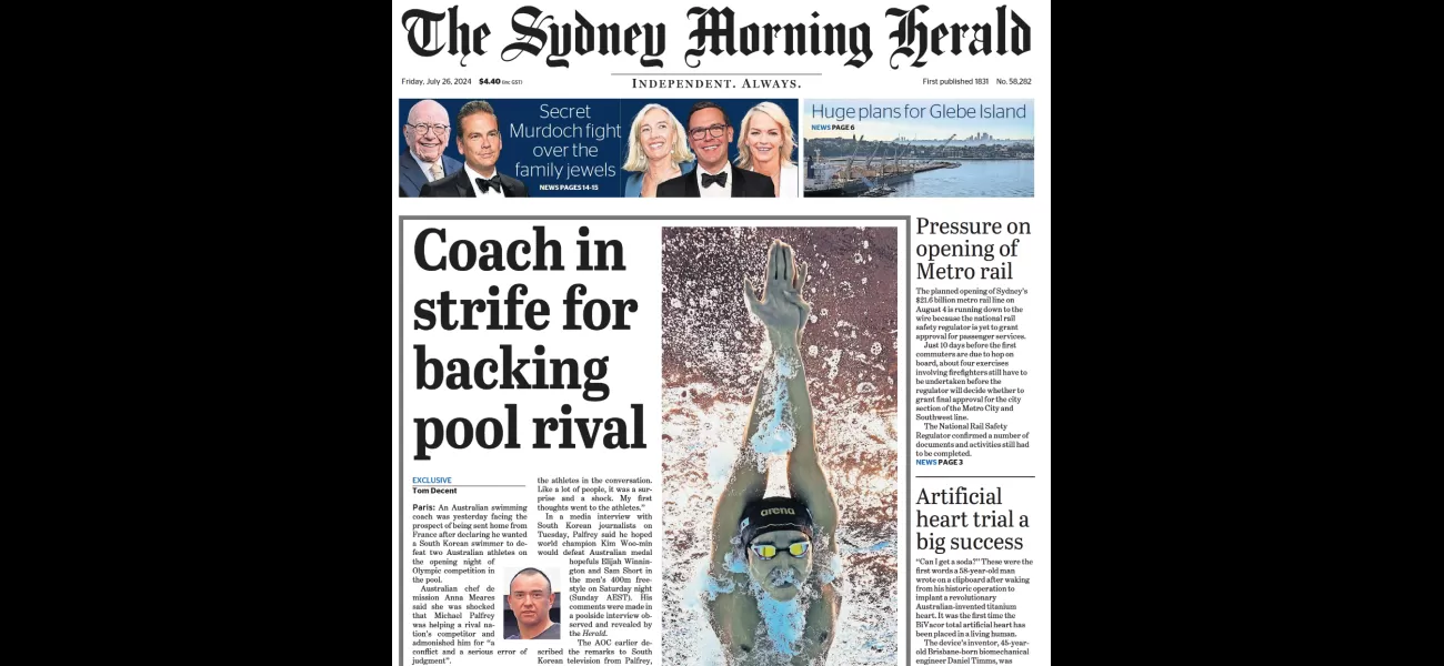 Journalists from major Australian newspapers are going on strike right before the Olympics.