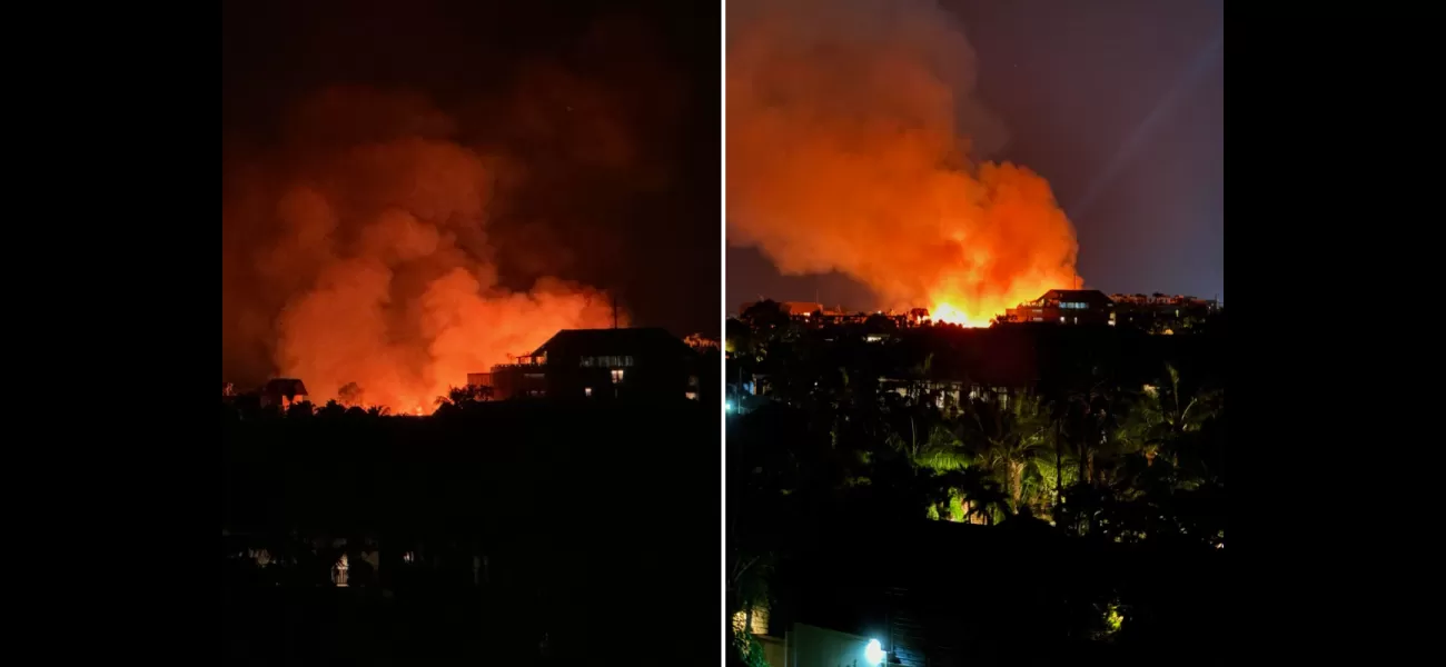 A fire destroyed 16 villas in Bali, leaving the owner with nothing.