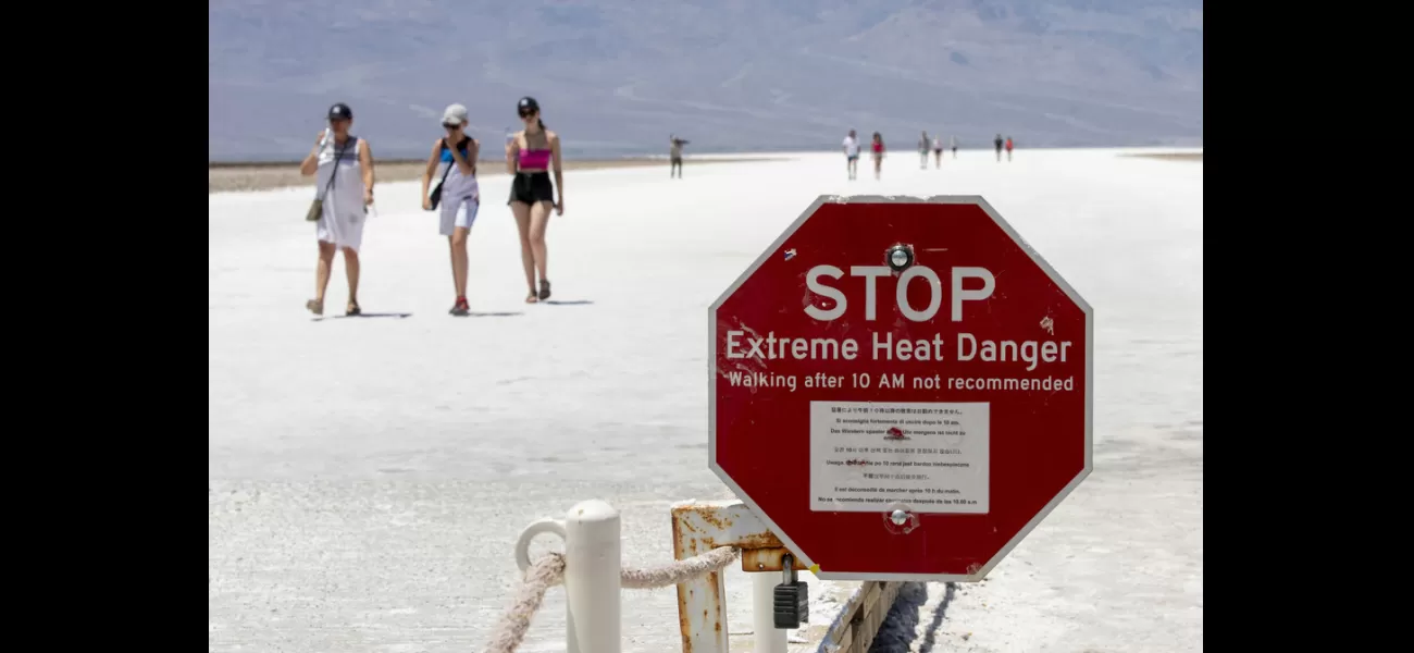 Man receives severe burns from trekking on scorching sand dunes in Death Valley.