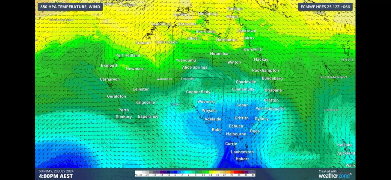 Southern states can expect an extended period of cold weather.