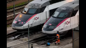 Vandals burned French high-speed rail lines before Olympics ceremony.