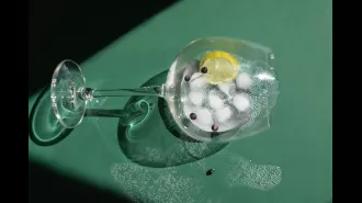 New trend: drinking gin in a different way.
