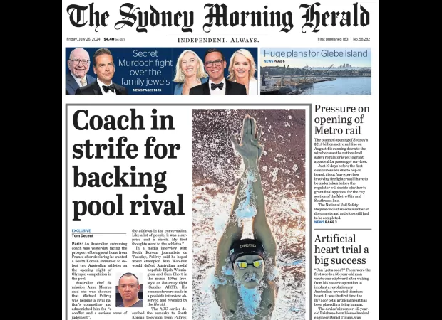 Journalists from major Australian newspapers are going on strike right before the Olympics.