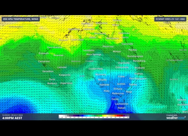 Southern states can expect an extended period of cold weather.