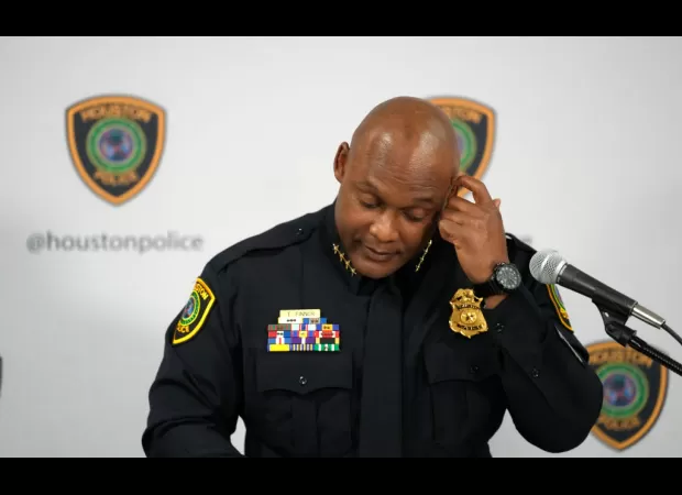 Houston's former police chief claims he was resigned due to a scandal involving covering up a department case.