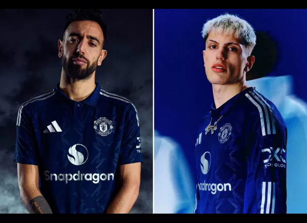 Man Utd's 2024/25 away kit pays homage to the '90s era.