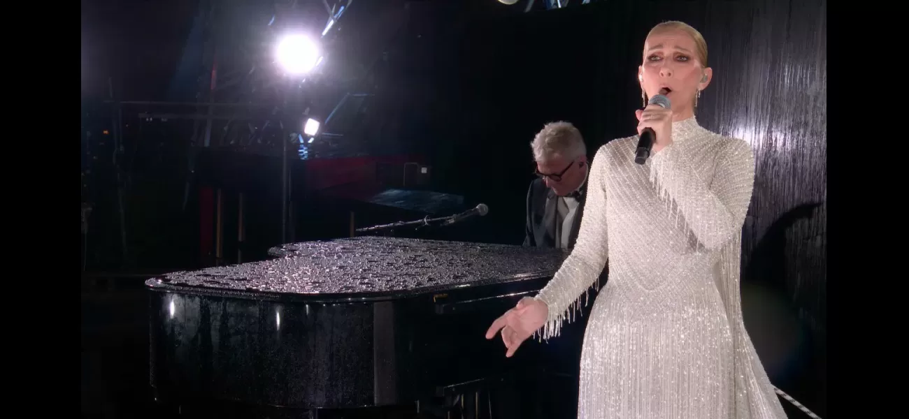 Celine Dion impresses fans with inspiring performance at Paris Olympics under Eiffel Tower.