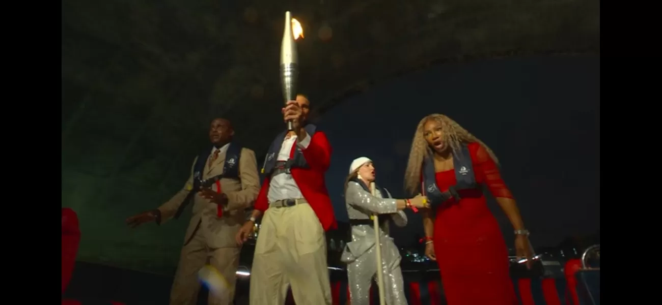 Serena Williams had a tough time on a boat at the Olympics opening ceremony.