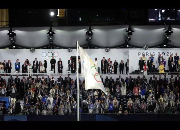 Fans noticed a major mistake with the Olympic flag during the Paris 2024 opening ceremony.