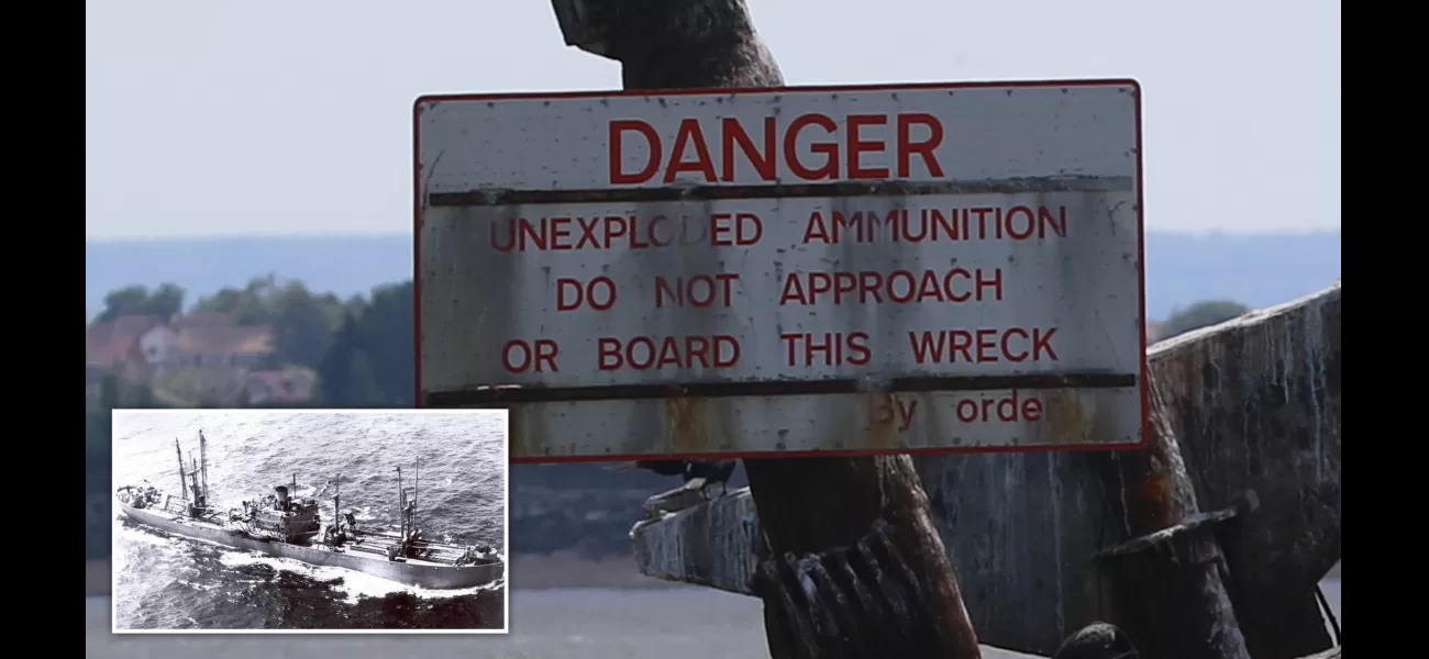 A sunken ship filled with explosives has the potential to cause a devastating tidal wave in the Thames.